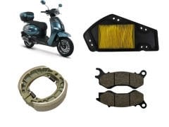 Rks Brilliant 125 Bakım Seti Ön-Arka Balata Ve Hava filtresi