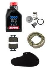 Kuba Bluebird 50 Motul Yağ Bakım Seti Ön-Arka Balata ve Hava Filtresi