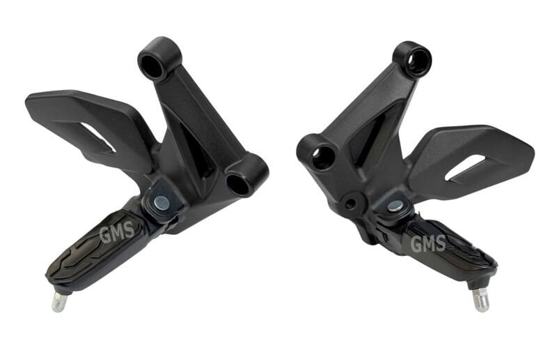 Bajaj Pulsar NS 200 Ön Basamak Braketi Sağ-Sol Komple Set Siyah