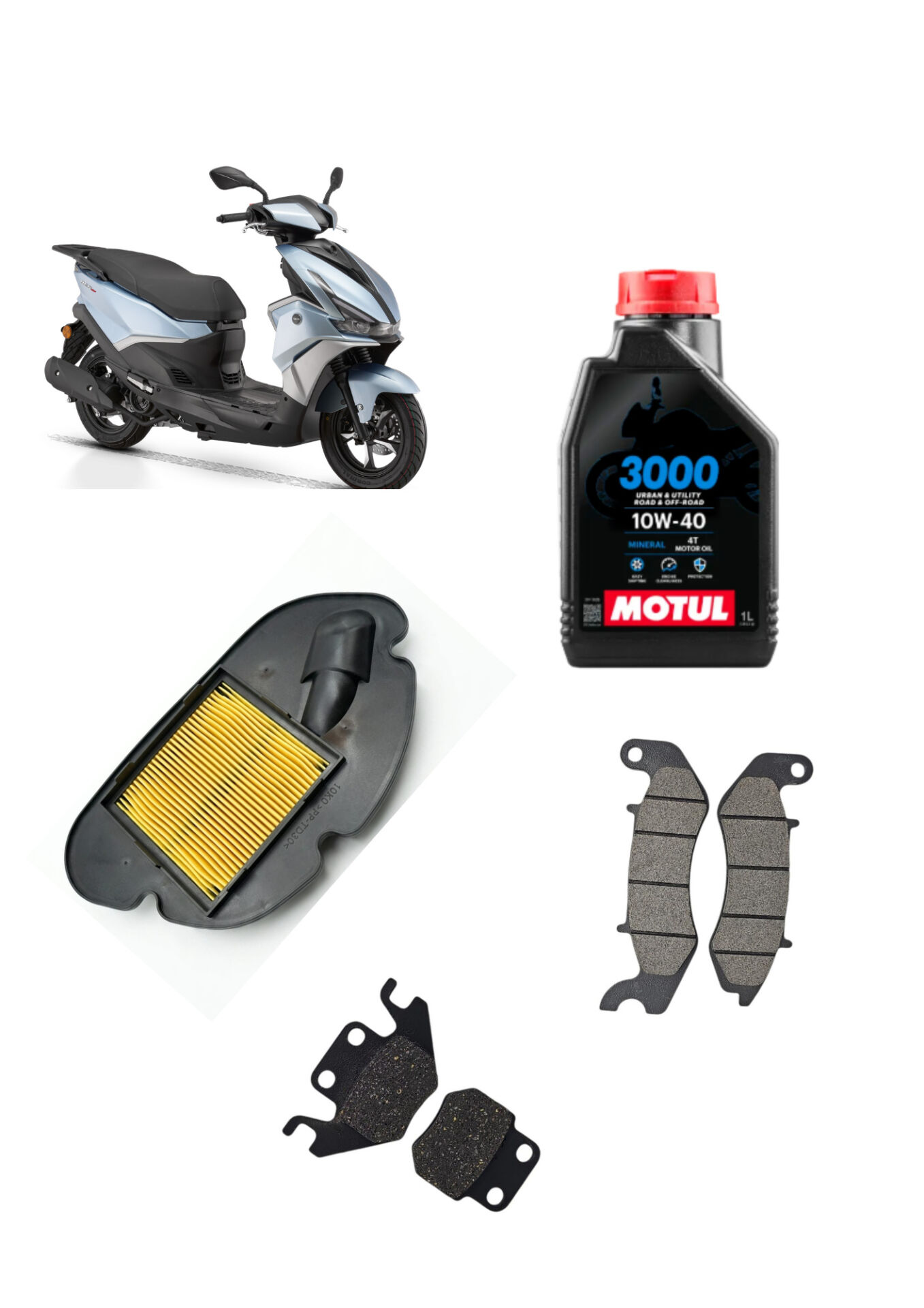 RKS DES 125 Motul Yağ Bakım Seti Ön-Arka Balata ve Hava Filtresi