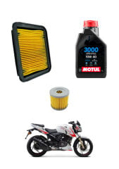 Tvs Apache Rtr 200 Motul Bakım Seti Hava Filtresi ve Yağ Filtresi Set