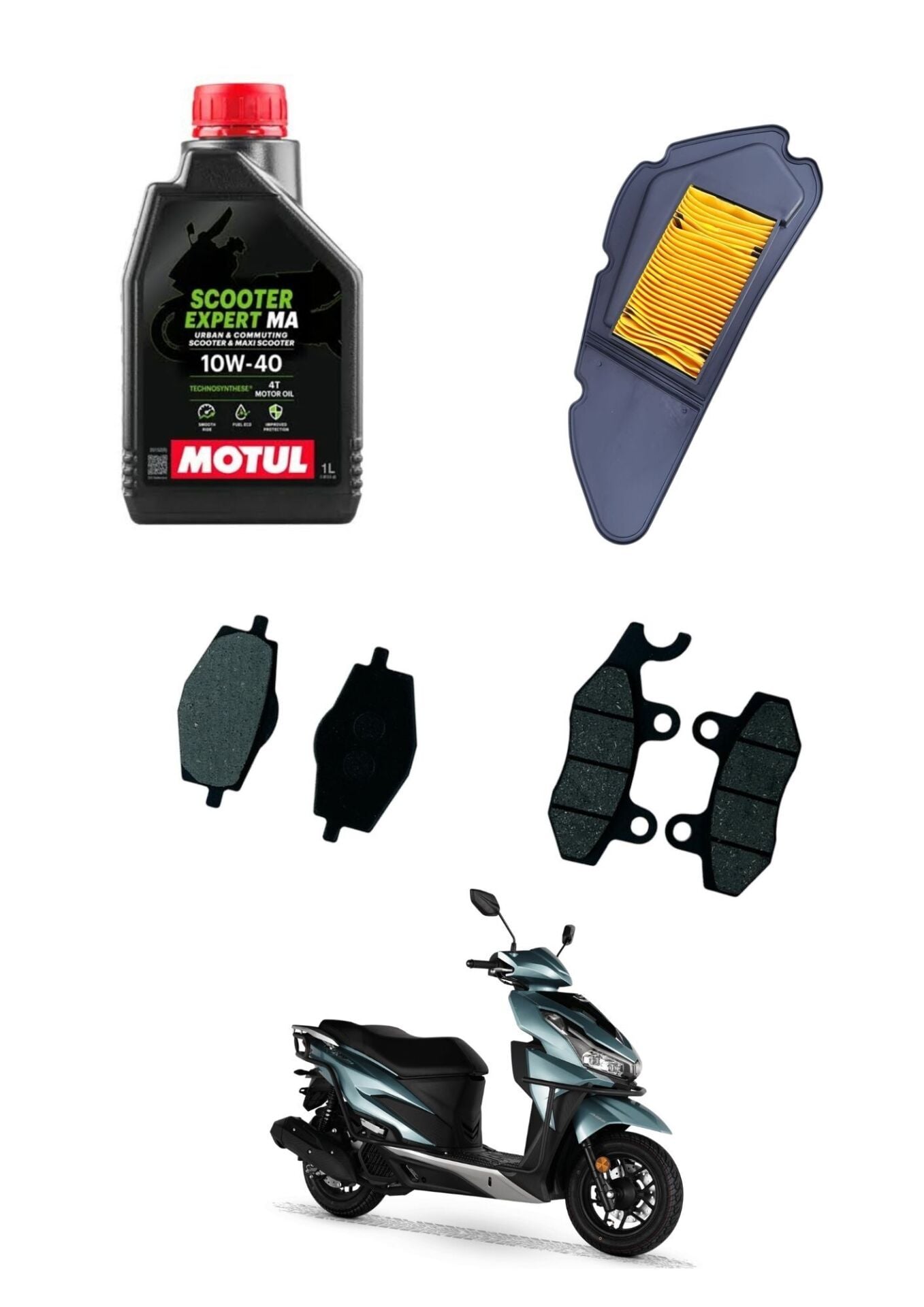 Rks Vrs 125 Motul Yağ Bakım Seti Ön-Arka Balata ve Hava Filtresi