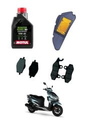 Rks Vrs 125 Motul Yağ Bakım Seti Ön-Arka Balata ve Hava Filtresi
