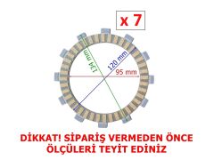 CF Moto Sr 250 Debriyaj Balata Seti 7Li