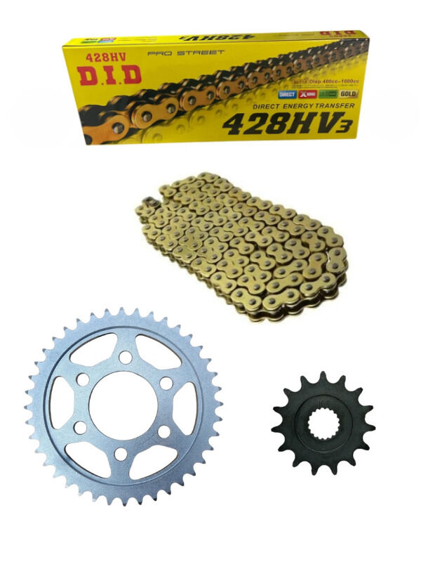 RKS SRK 125-R Ön-Arka Zincir Dişli Seti Oringli Gold 15T-43T