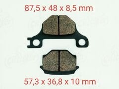 MH MR X-TREME ÖN FREN DİSK BALATASI TIRNAKLI FA093