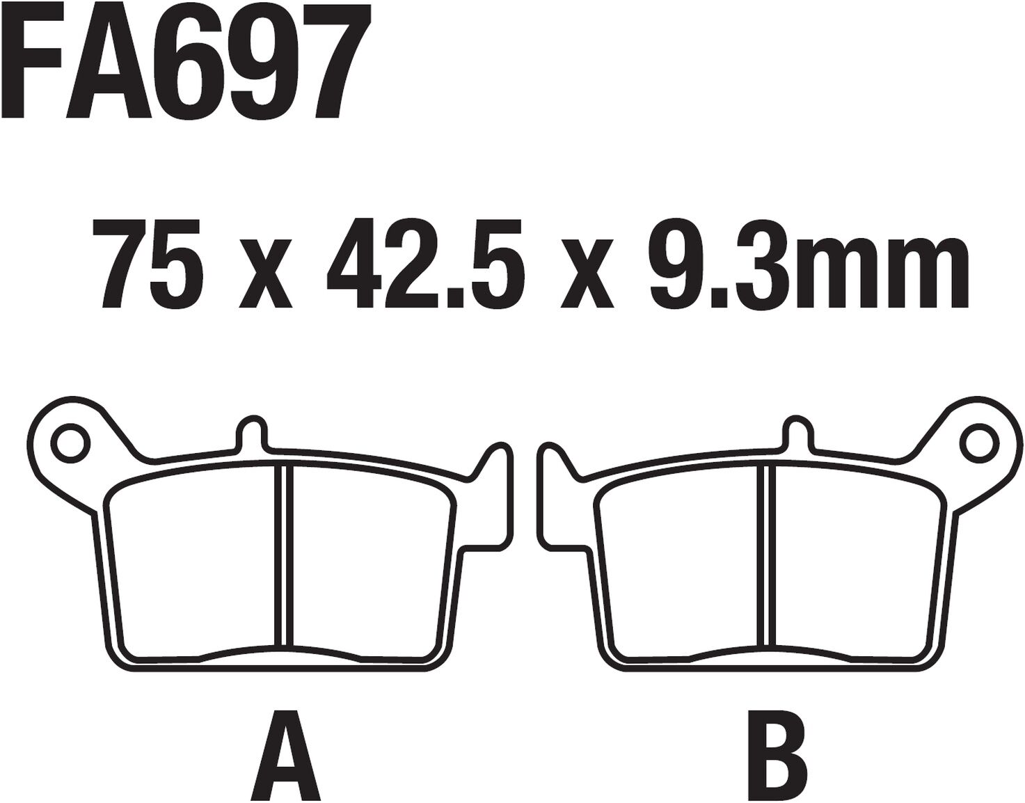 X-TREME 250 ARKA FREN DİSK BALATASI