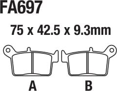 X-TREME 250 ARKA FREN DİSK BALATASI