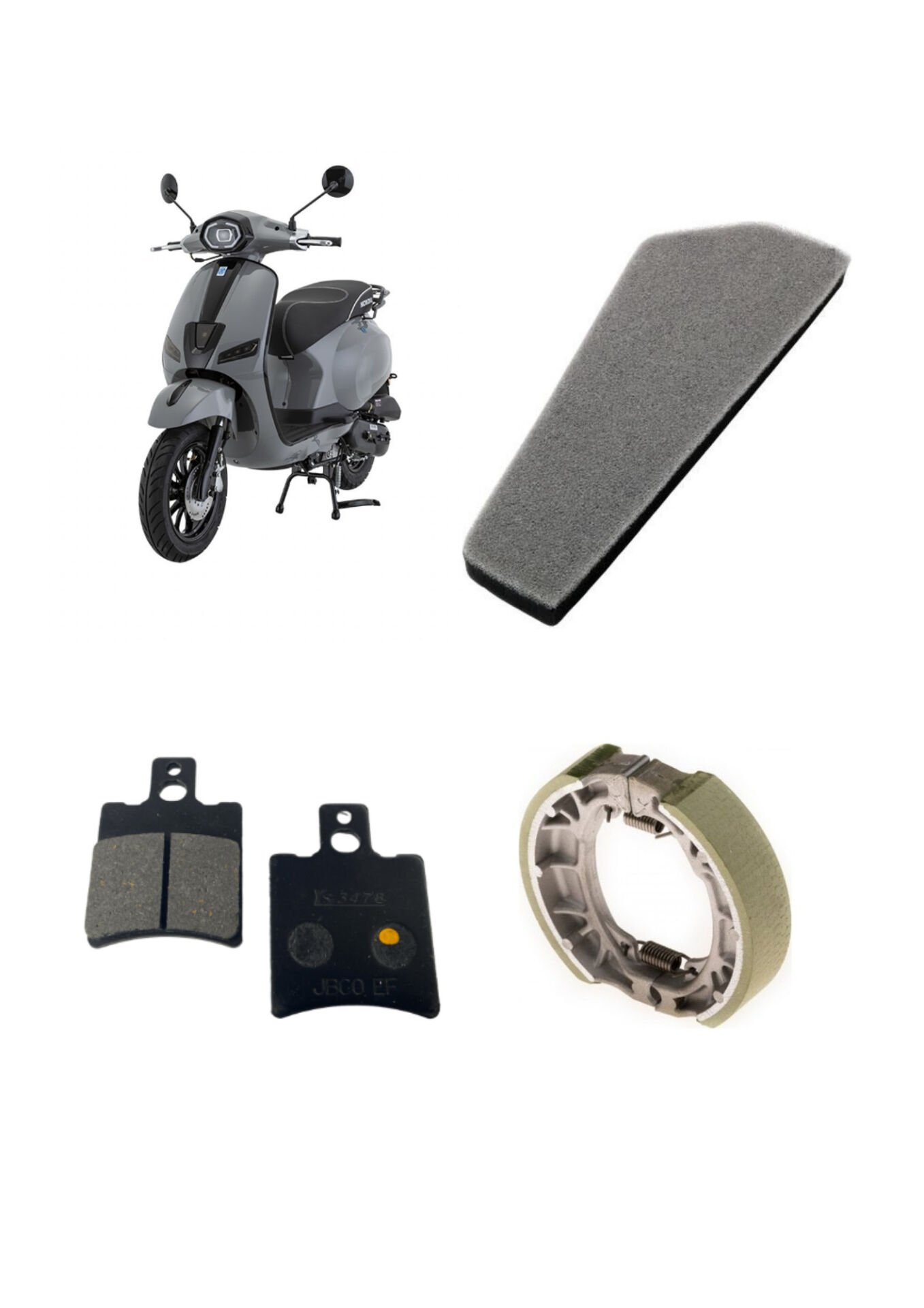 Mondial Wing 50 Bakım Seti Ön-Arka Balata Ve Hava filtresi