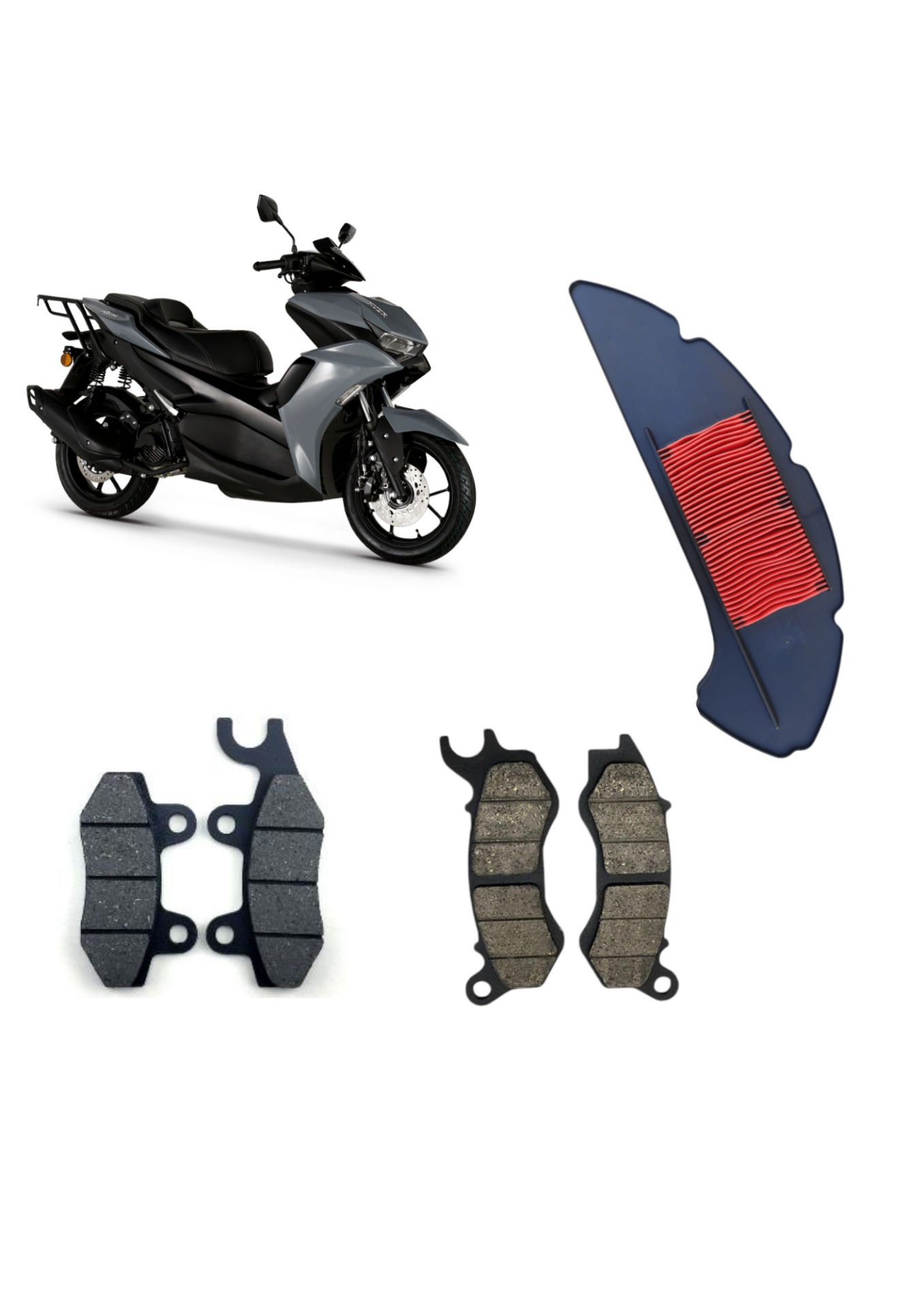 Rks Arome 125 Bakım Seti Ön-Arka Balata Ve Hava filtresi