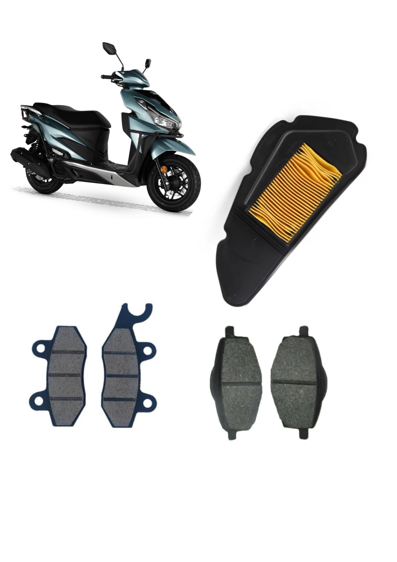 Rks Vrs 125 Bakım Seti Ön-Arka Balata Ve Hava filtresi