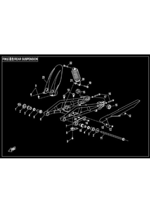 CF NK 150 ARKA TEKER ZİNCİR GERGİ GRUBU ORJ