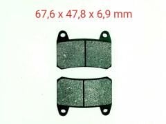 ÖN FREN DİSK BALATASI FA658 RKS TİTANİC 200 - BUCCANEER 250İ