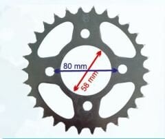 250MCT ARKA DİŞLİ 520-30T İÇ 58 mm