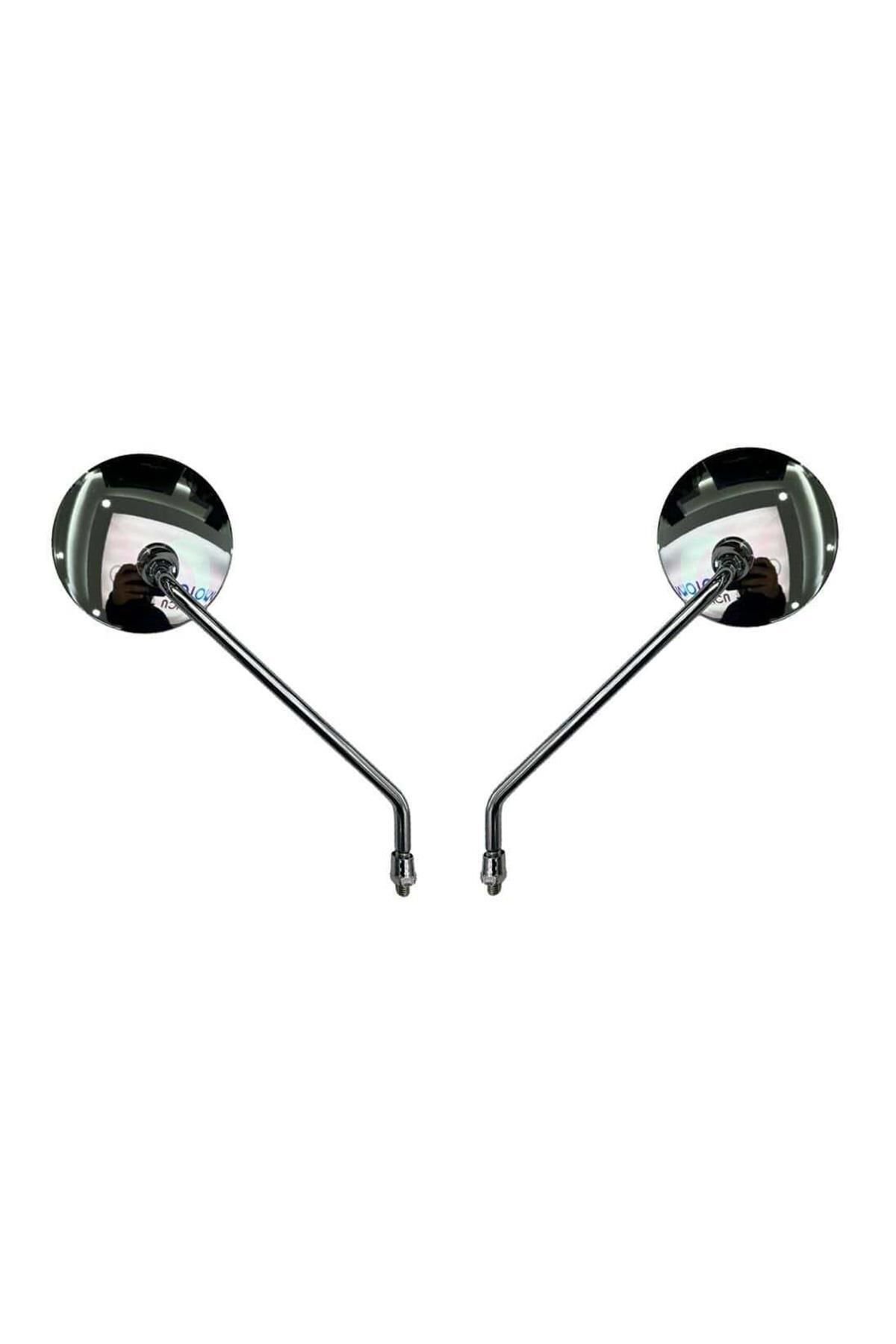 Mondial Virago 50 Ayna Takımı Yuvarlak Nikel