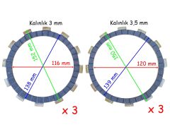 Rks R 250 Debriyaj Baltası 6Lı Set