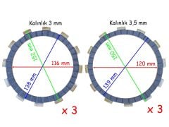 Rks A250 Debriyaj Baltası 6Lı Set