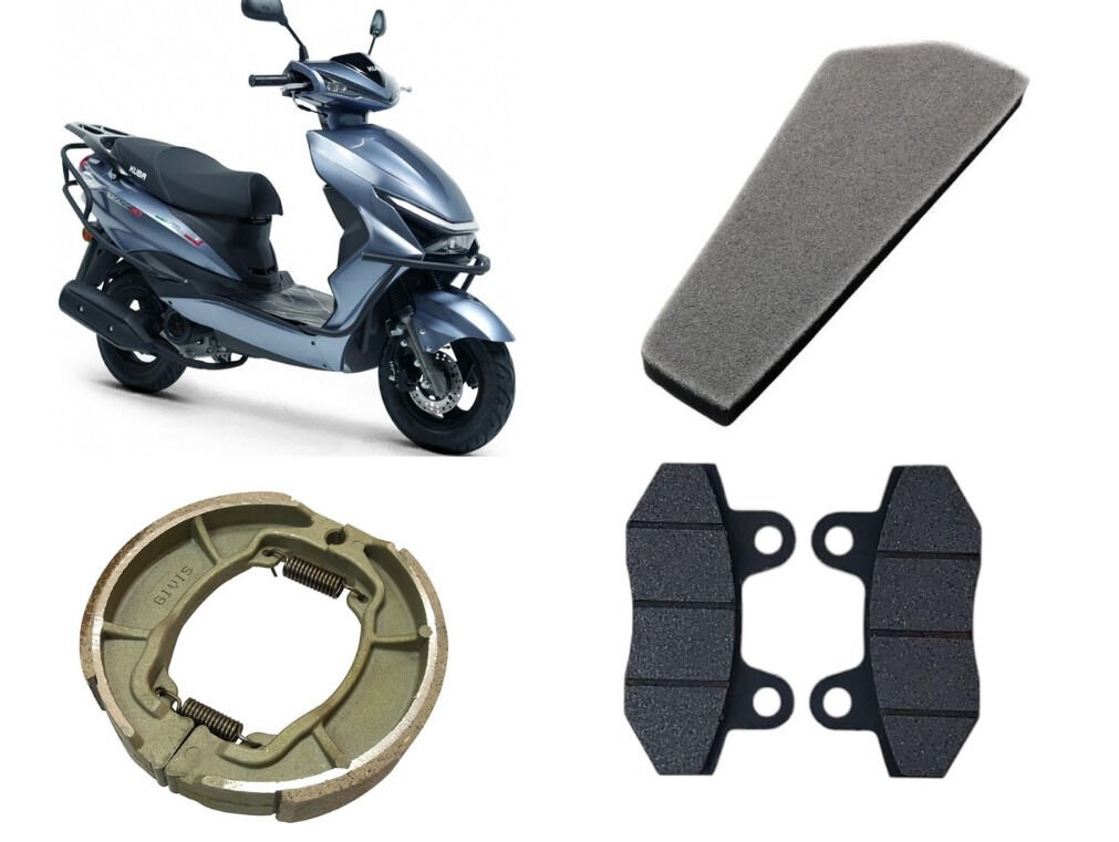 Kuba Space 50 Bakım Seti Ön-Arka Balata Ve Hava filtresi