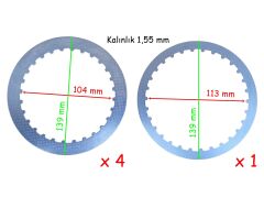 Rks R 250 Debriyaj Baltası Sacı Set